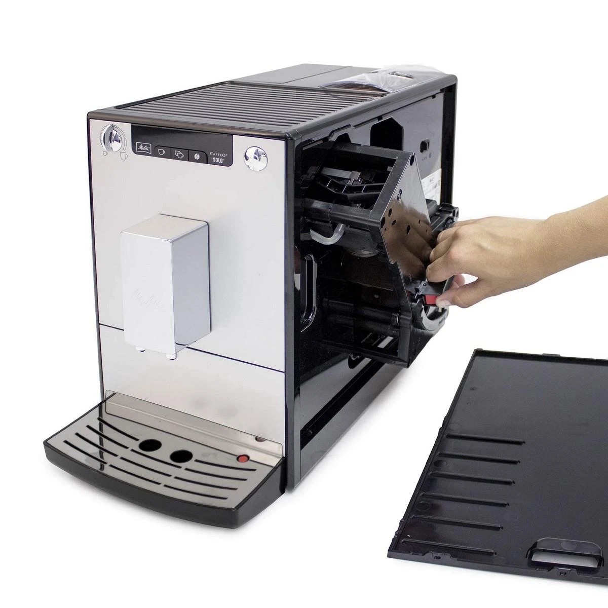 Melitta E950-103 Caffeo Solo Pilnai automatinis kavos aparatas, Sidabrinis