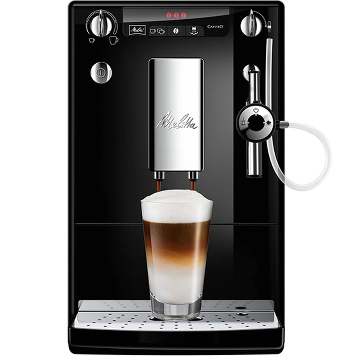 Kavos aparatas Melitta E957-101 Slėgis 15 bar, Su pieno plakikliu, Automatinis, 1400 W, Juodas