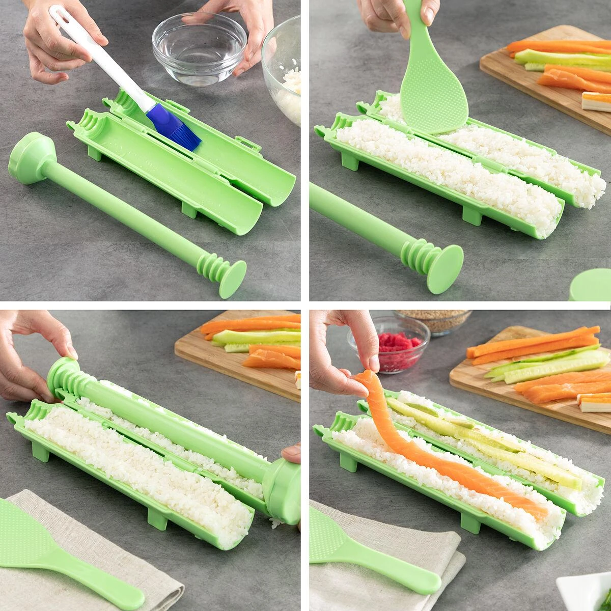 InnovaGoods Rinkinys do Sushi su receptai Suzooka 3 Parts