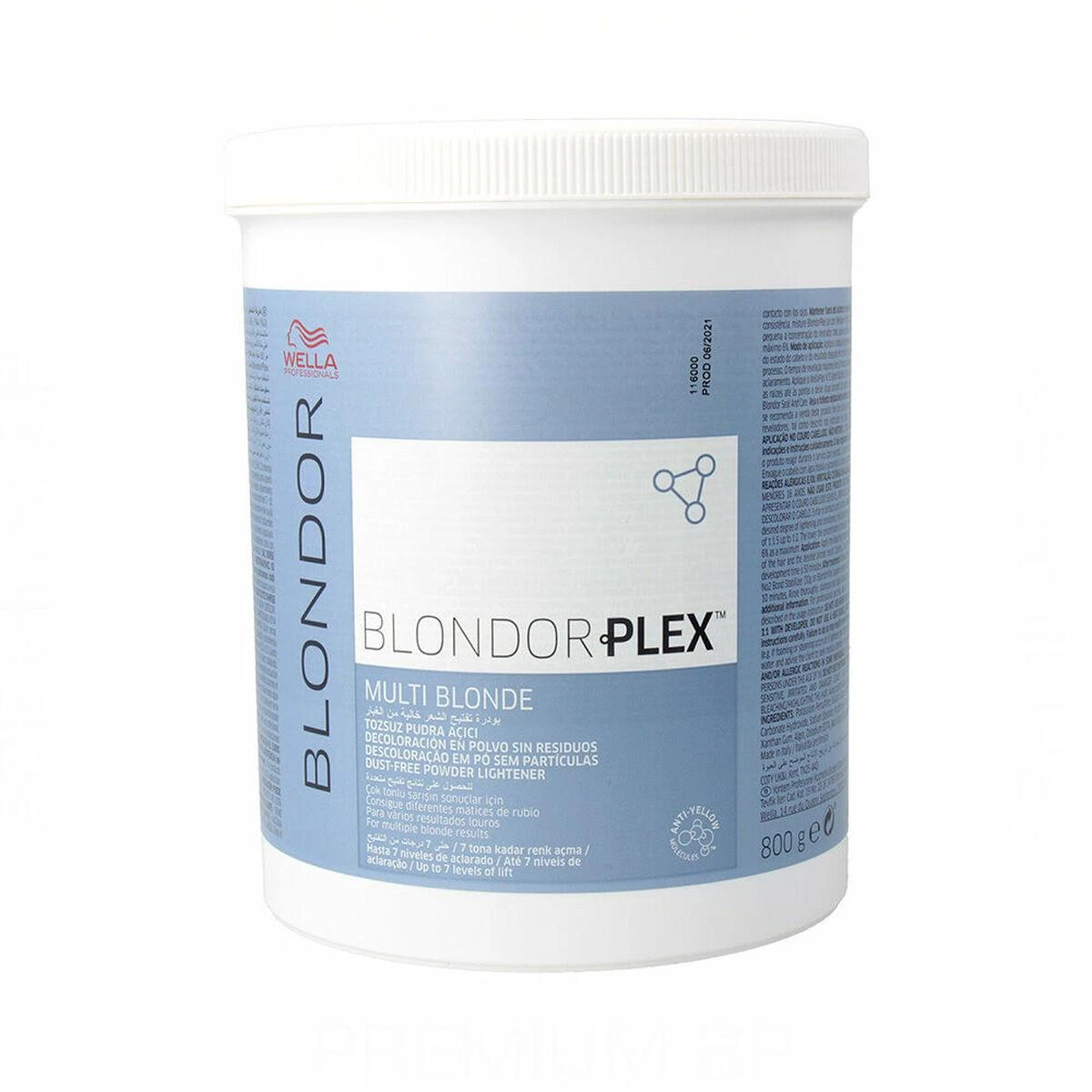Šviesinimo milteliai Wella Professionals Blondorplex 9 Dust-Free Powder Lightener 800g