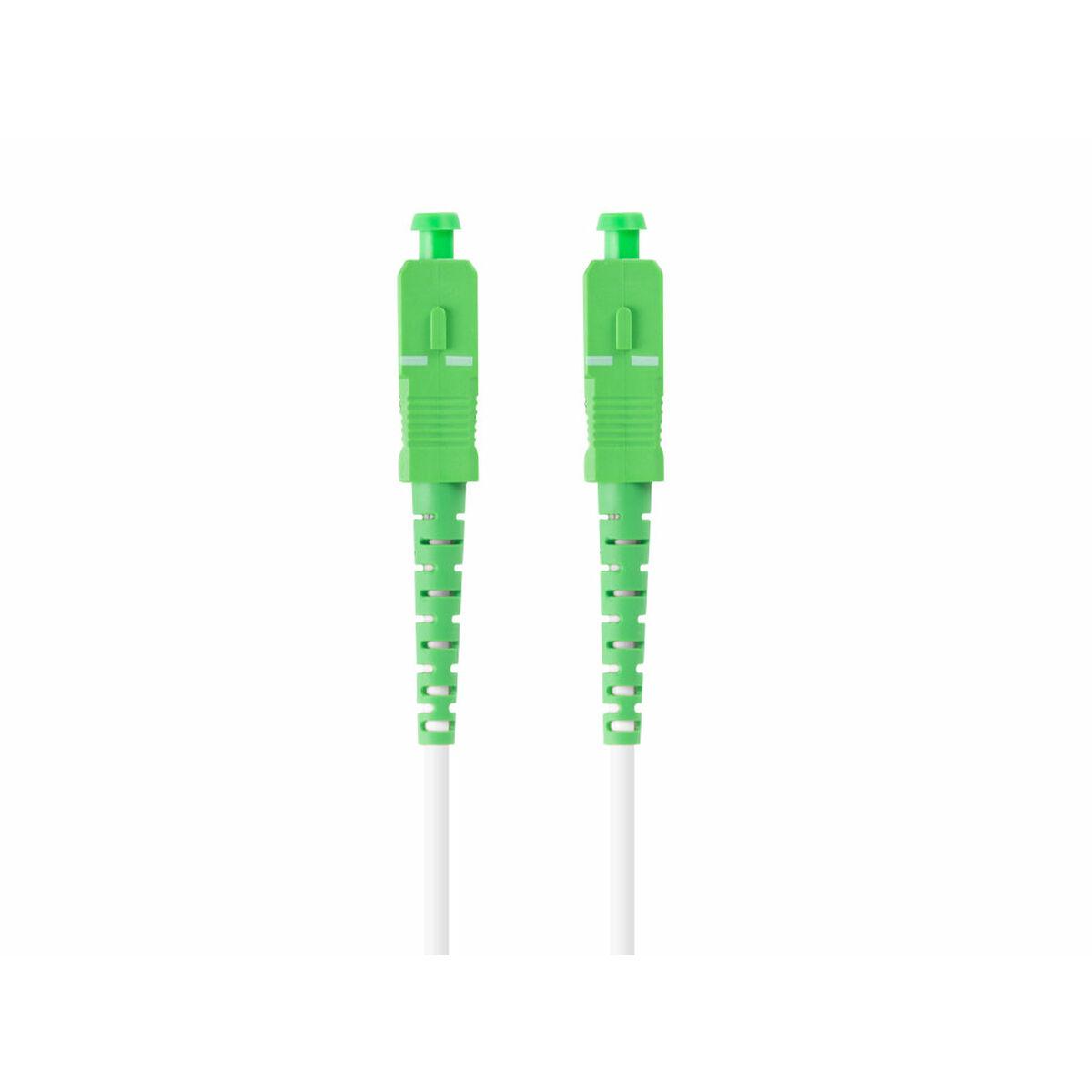 LANBERG šviesolaidinis patchcord SM SC/APC-SC/APC simplex 15m LSZH g657a2 3.0mm baltas