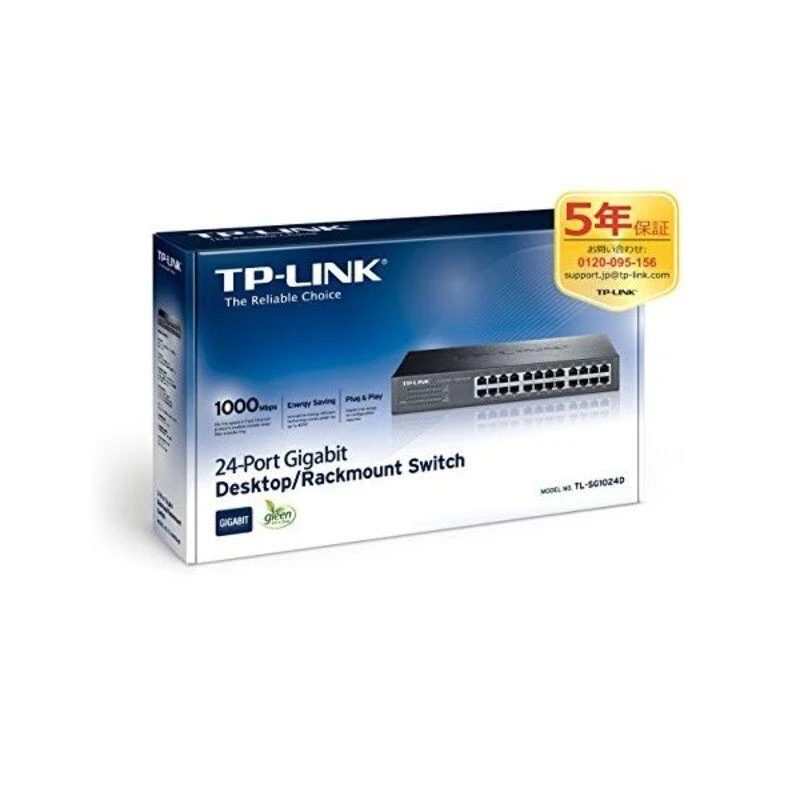 Šakotuvas TP-LINK 24 prievadų gigabito ECO komutatorius, 19 colių