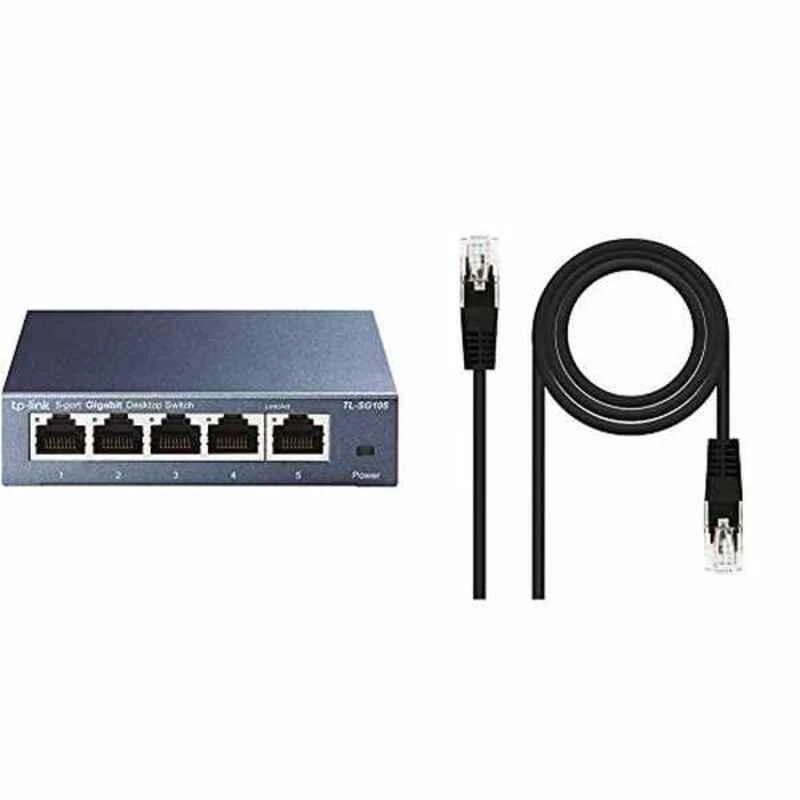 Šakotuvas Komutatorius TP-LINK, 5-port, metalinis korpusas, juodas / TL-SG105