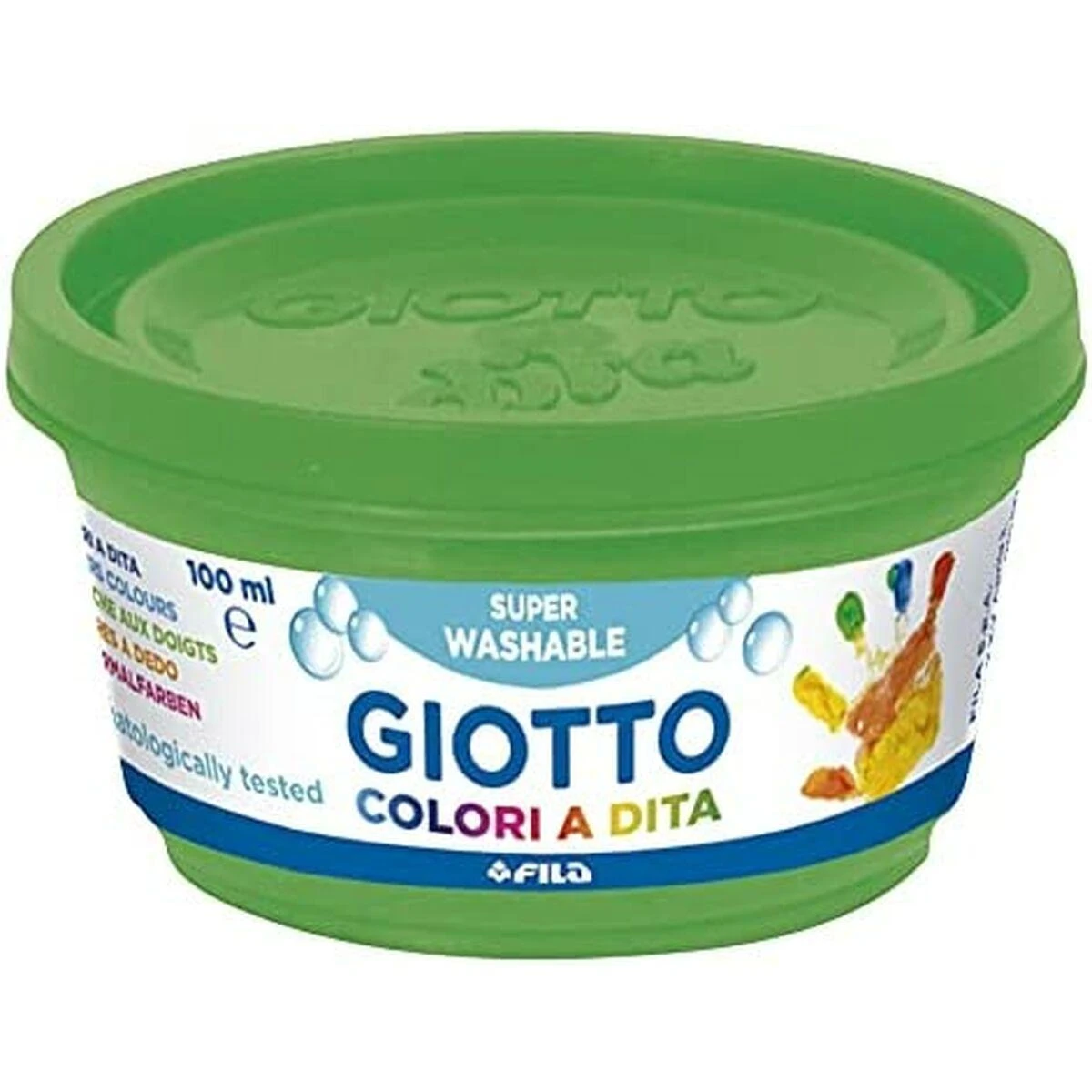 Giotto pirštų dažai 100ml žaliame indelyje