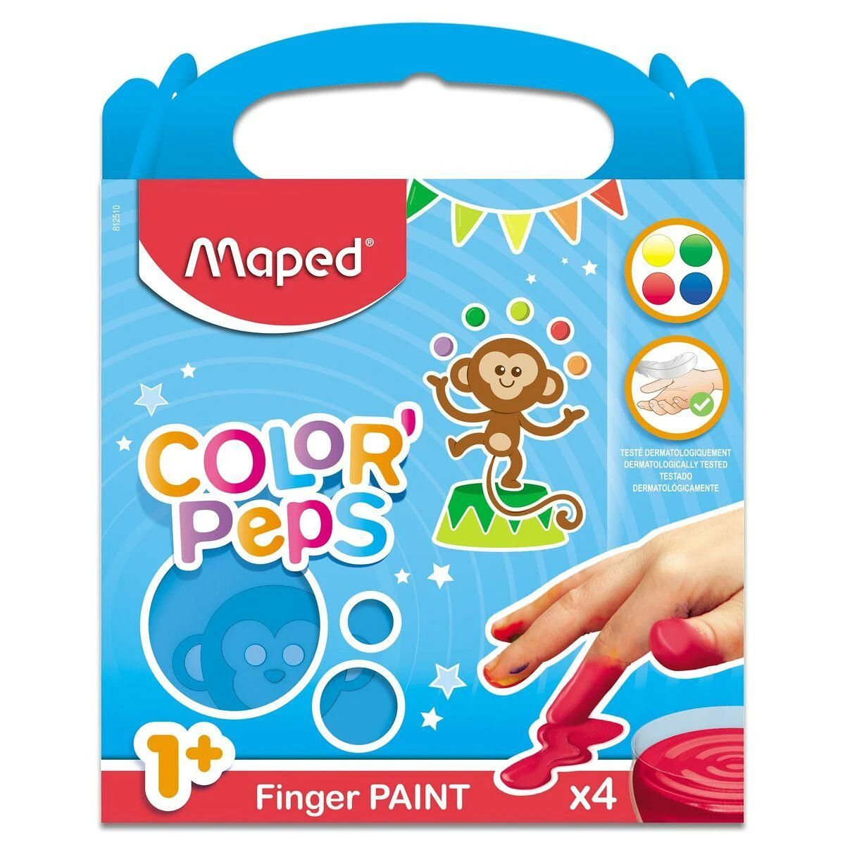 Maped Dažai piešimui pirštais ColorPeps My First, 3 m.+