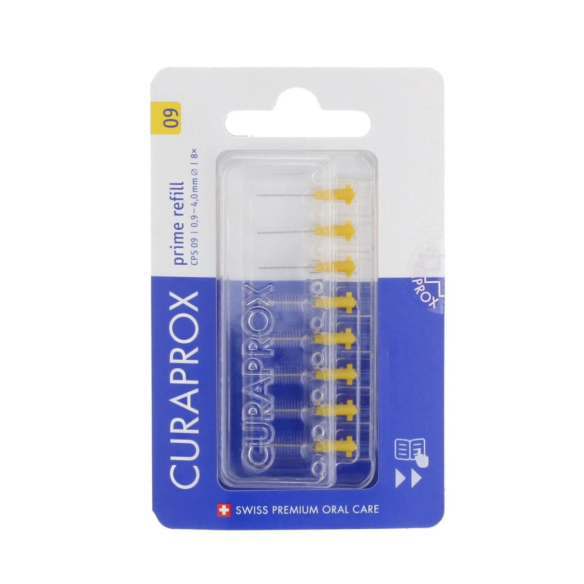 Curaprox Curaprox Prime Refill CPS 0.9 - 4.0 mm šepetys tarpdančių erdvėje 8vnt