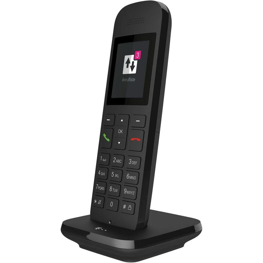 TLM Telekom Speedphone 12 juodas Mobilteil/Ladeschale IP telefonas Juoda TFT