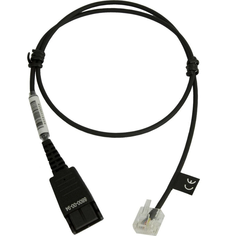 Jabra QD Cord to RJ45 straight 0.5meters skirta Agfeo ST40