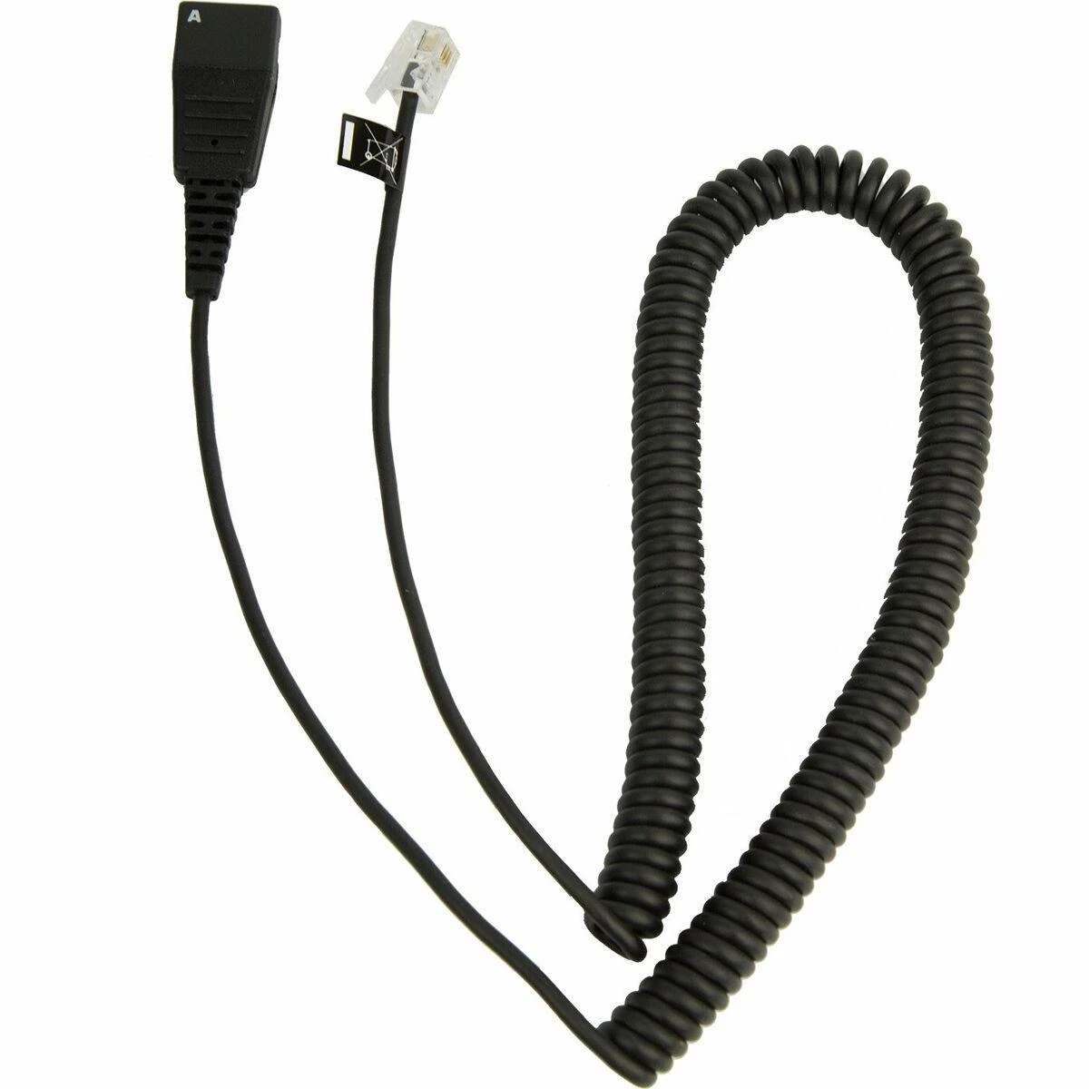Jabra Anschlusskabel QD auf RJ10 - spiral fr Lucent &amp; Cisco