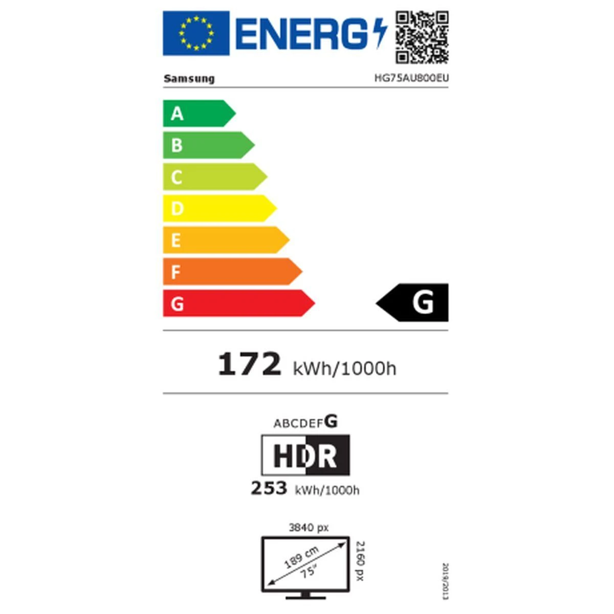 Samsung 75 colių svetingumo televizorius HG75AU800 HG75AU800EUXEN