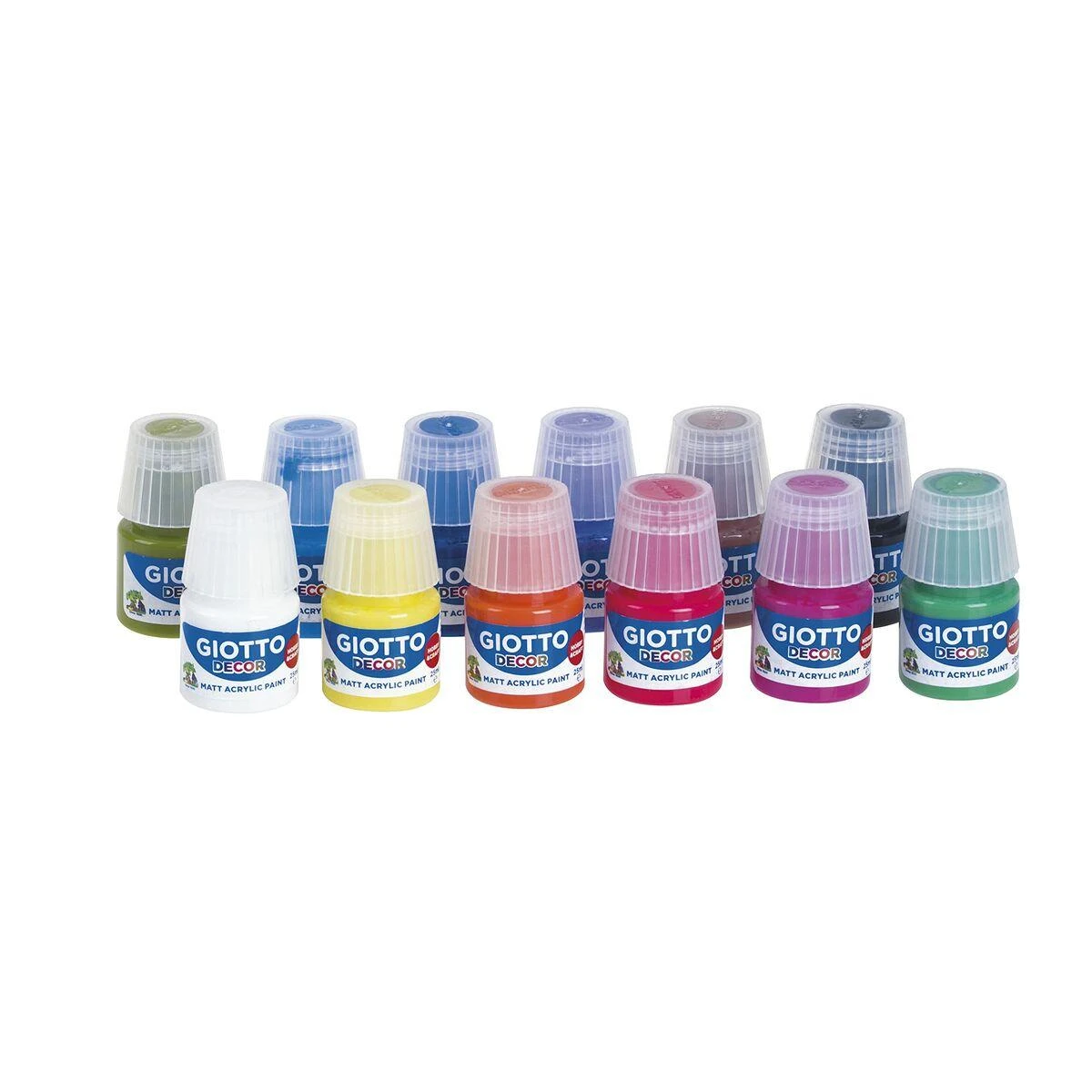Fila Temperatūra Giotto Decor Spalvotas 12 Dalys 25 ml (12 vnt.)