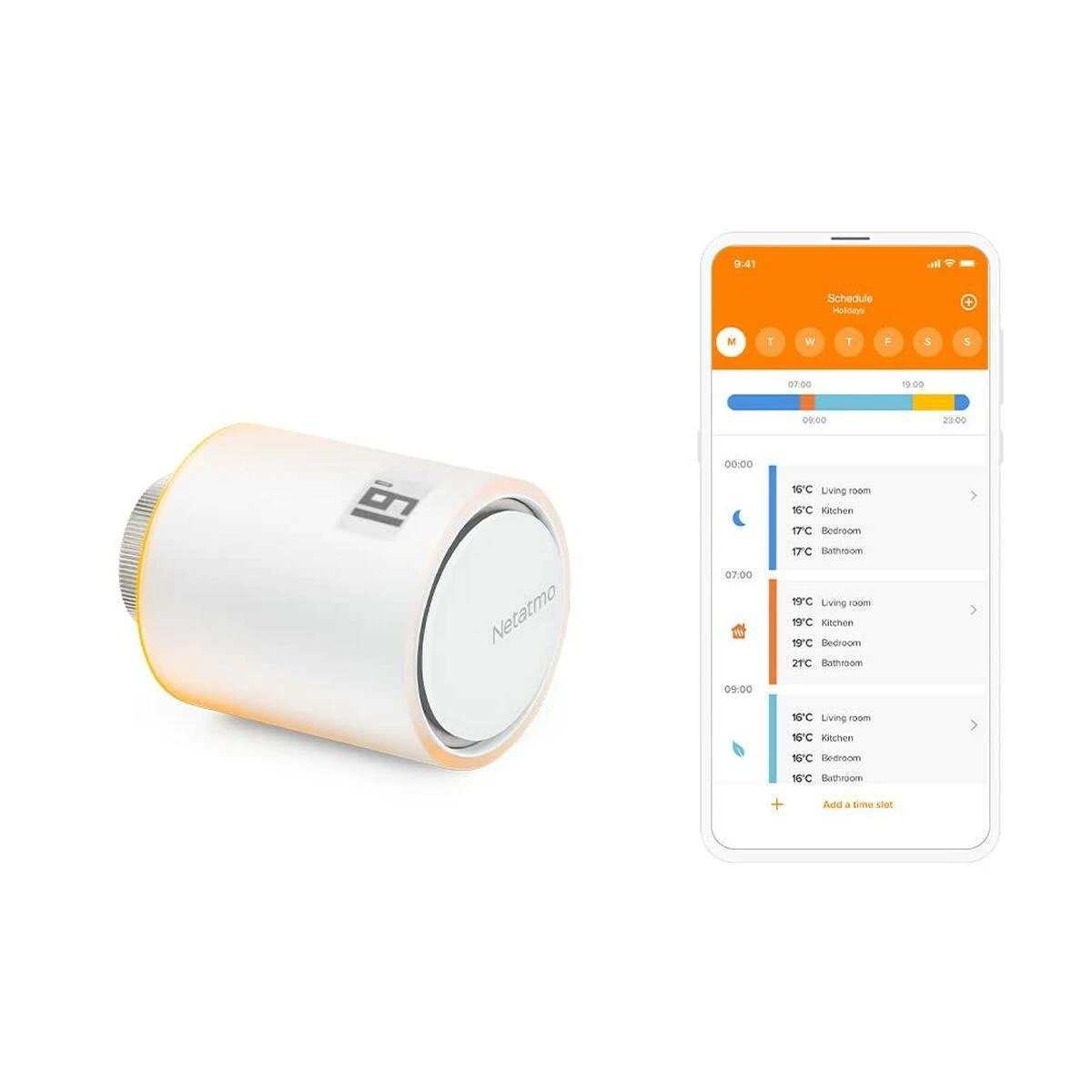 Netatmo radiatoriaus termostatas Homekit baltas