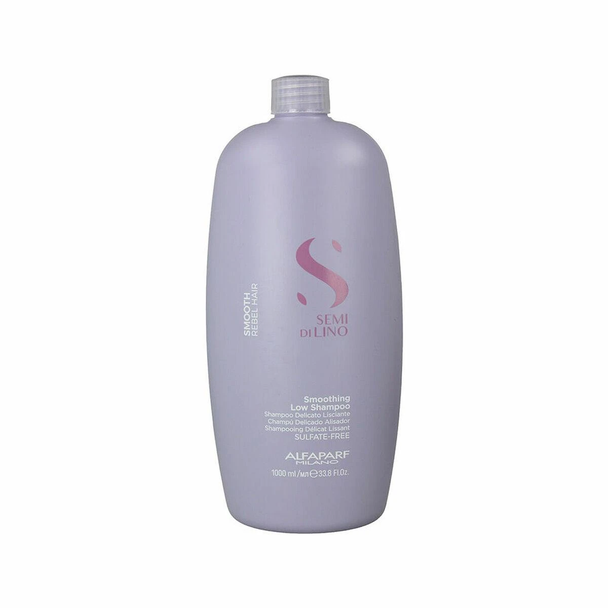 Alfaparf Milano Semi Di Lino Smoothing Low Shampoo Plaukus glotninantis šampūnas, 1000 ml