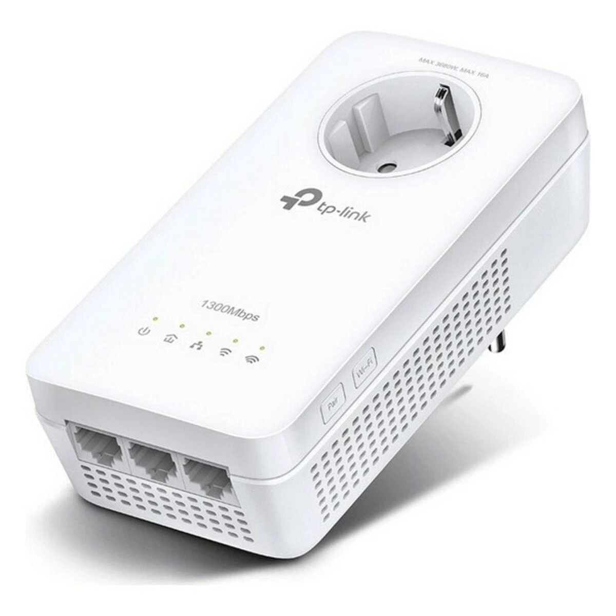 TP-LINK | AV1300 Gigabit Passthrough Powerline AC1200 Wi-Fi plėstuvas | TL-WPA8631P | 1300 Mbit/s | Ethernet LAN (RJ-45) jungtys 3 | Nėra „Wi-Fi“ | Papildomas lizdas