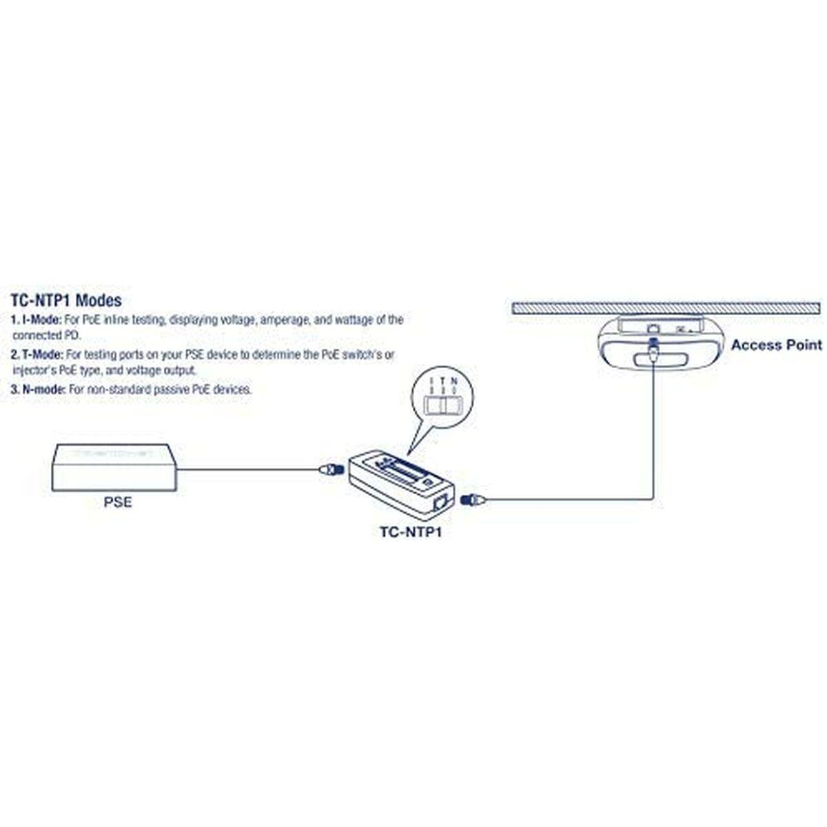TRENDnet Trendnet TC-NTP1 tinklo analizatorius Juodas