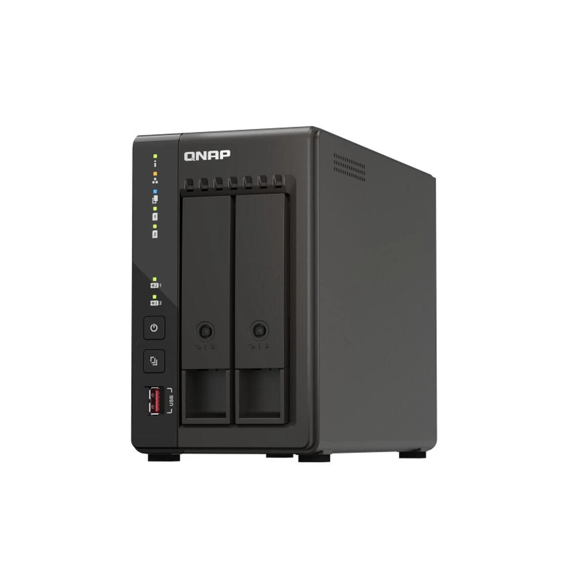 Serveris QNAP | 2 skyrių darbalaukio NAS | TS-253E-8G | Intel Celeron | J6412 4 branduolių | Procesoriaus dažnis 2,6 GHz | 8 GB