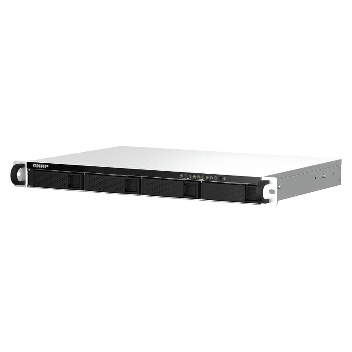 QNAP TS-464eU NAS Rack (1U) Intel® Celeron® N5095 8 GB DDR4 0 TB QNAP Turbo System Aliuminio, Juodas