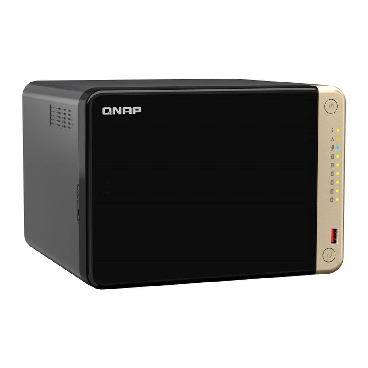 Serveris QNAP | 6 skyrių stalinis NAS | TS-664-8G | Intel Celeron | N5095 4 branduolių | Procesoriaus dažnis 2,9 GHz | 8 GB | DDR4