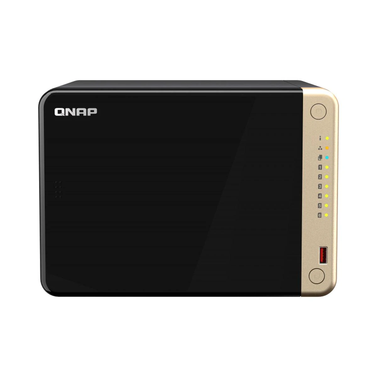 Serveris QNAP | 6 skyrių stalinis NAS | TS-664-8G | Intel Celeron | N5095 4 branduolių | Procesoriaus dažnis 2,9 GHz | 8 GB | DDR4