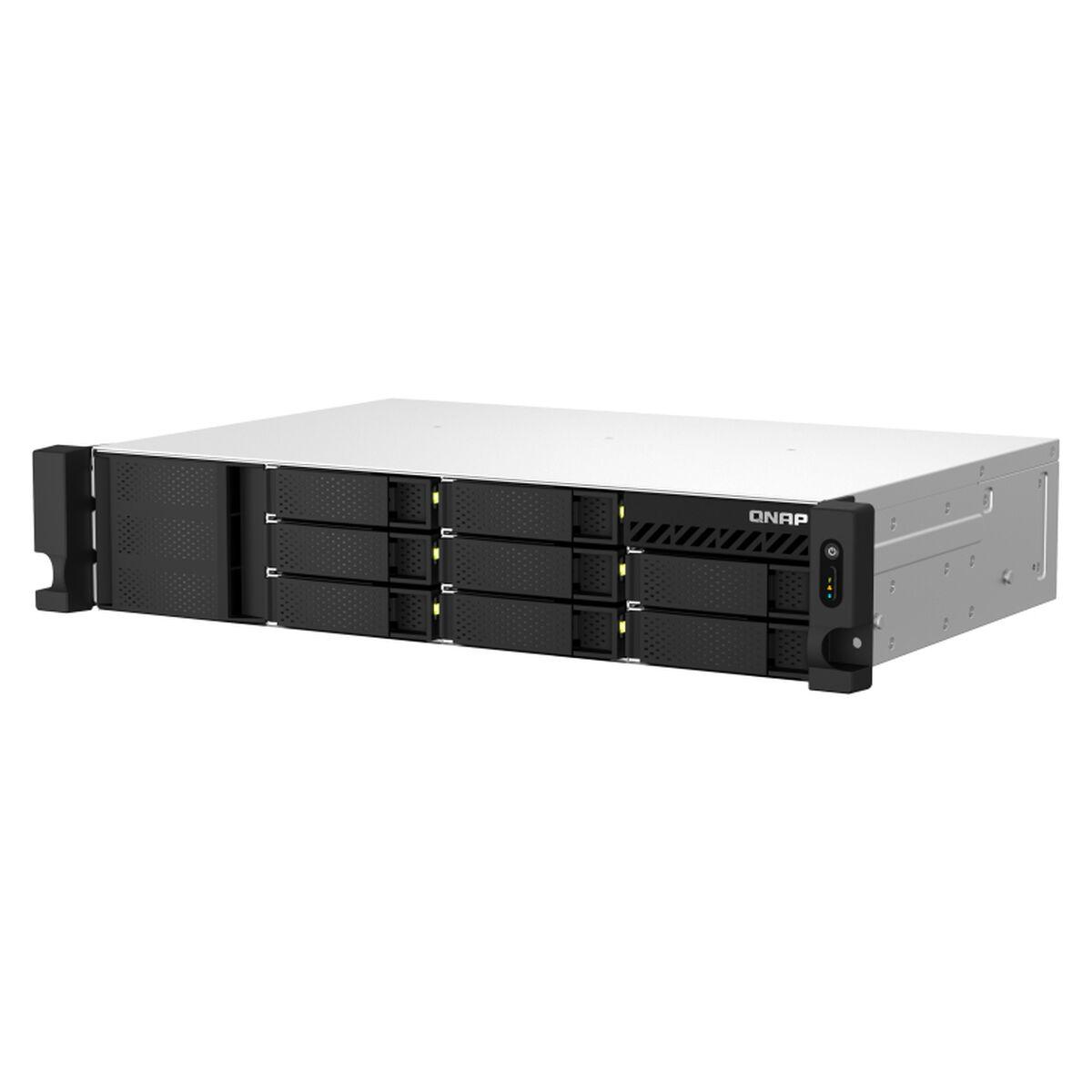QNAP TS-873AEU-4G NAS/saugojimo serveris Rack (2U) Ryzen Embedded V1500B 4 GB DDR4 0 TB QuTS hero Juodas