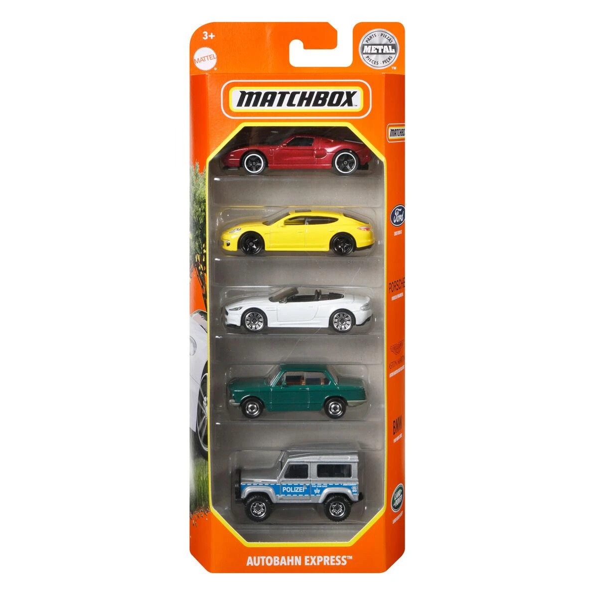 Mattel Penkių Matchbox automodelių rinkinys