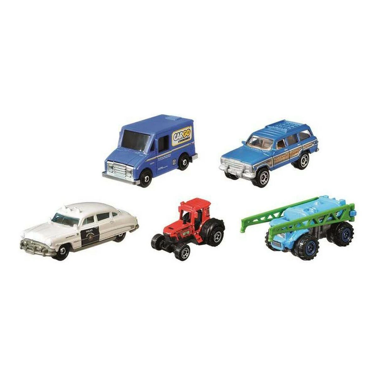Mattel Penkių Matchbox automodelių rinkinys