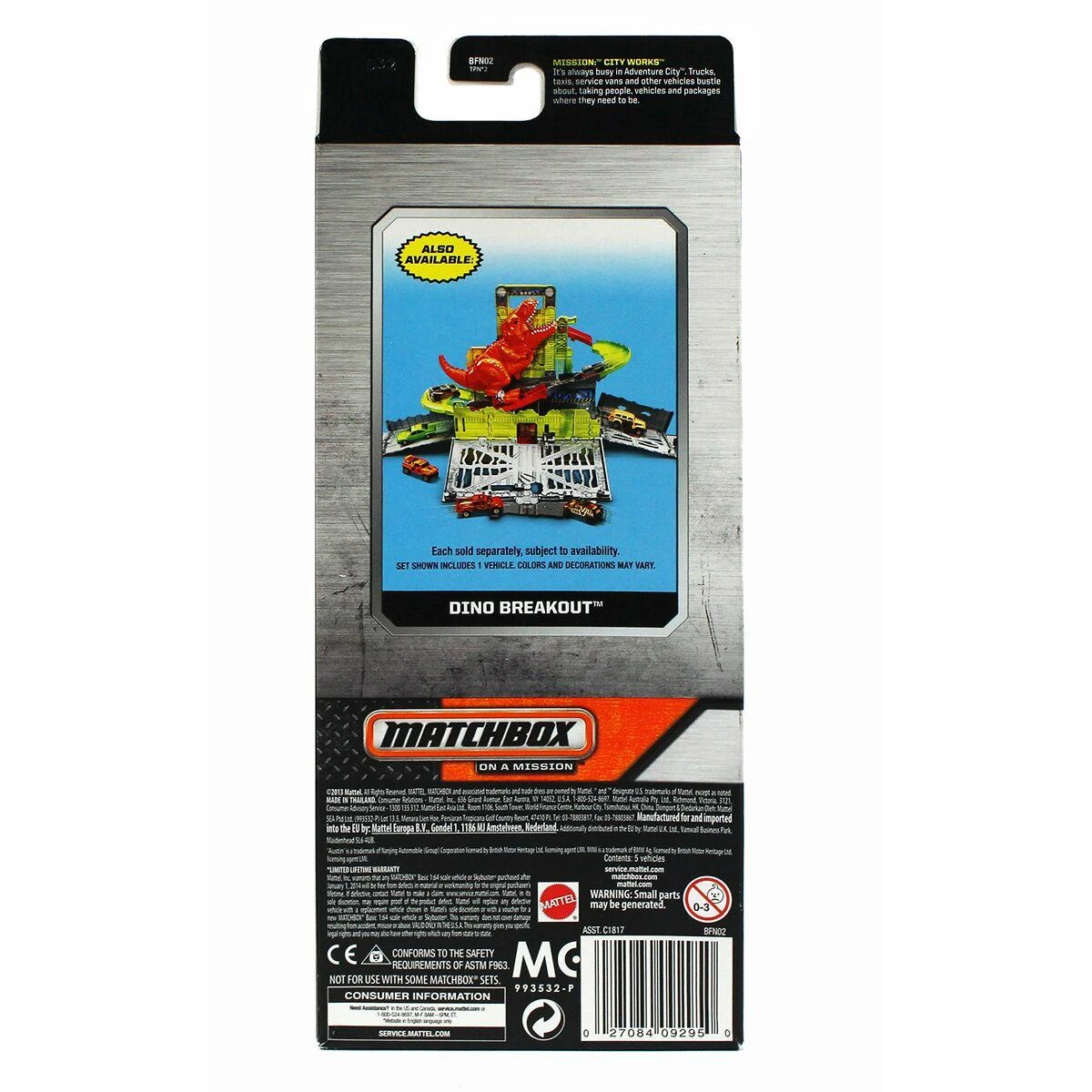 Mattel Penkių Matchbox automodelių rinkinys