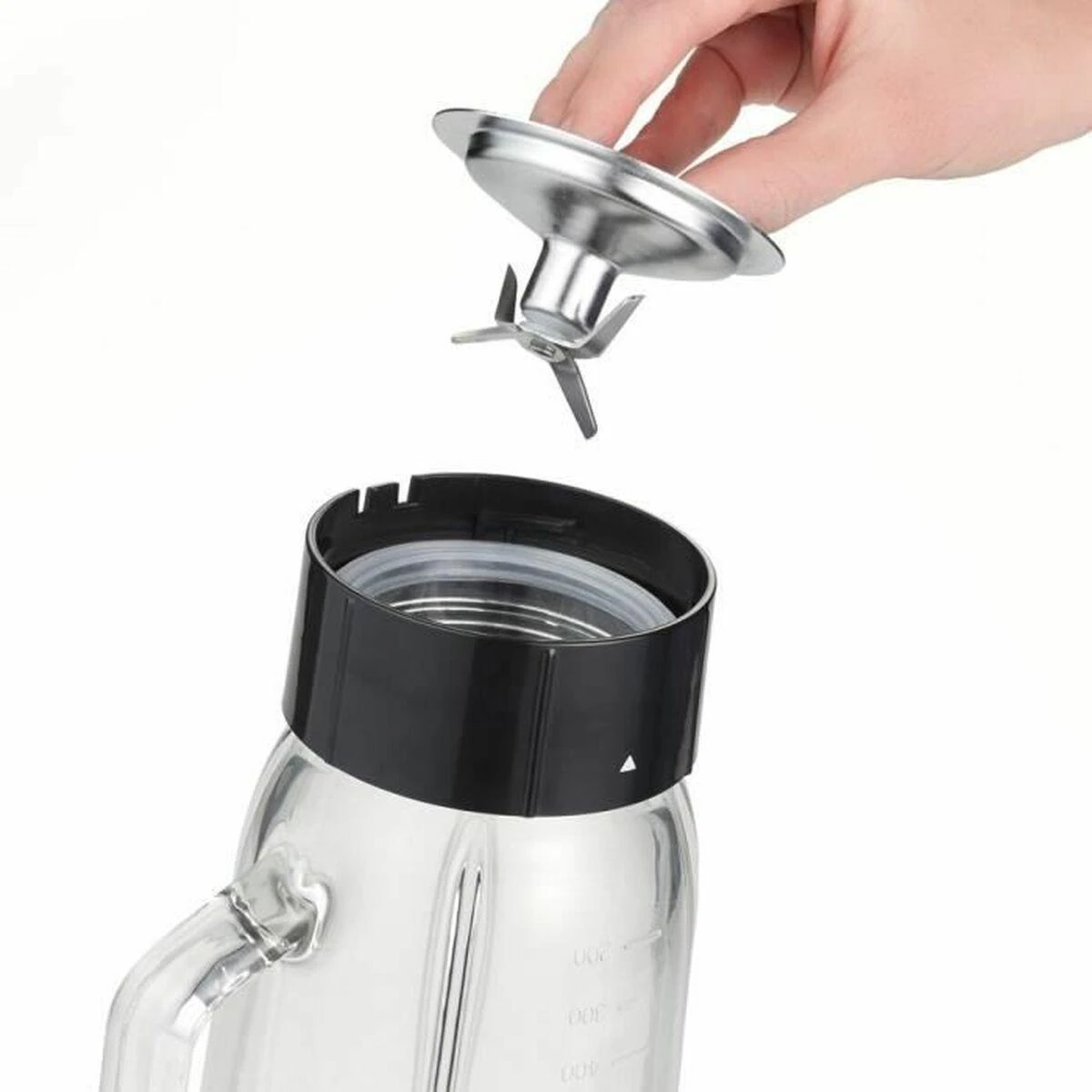 Severin Maišytuvas SM 3734 Juodas/Nerūdijantis plienas, 500 W, Glass, 1 L, Ice crushing, 22000 RPM