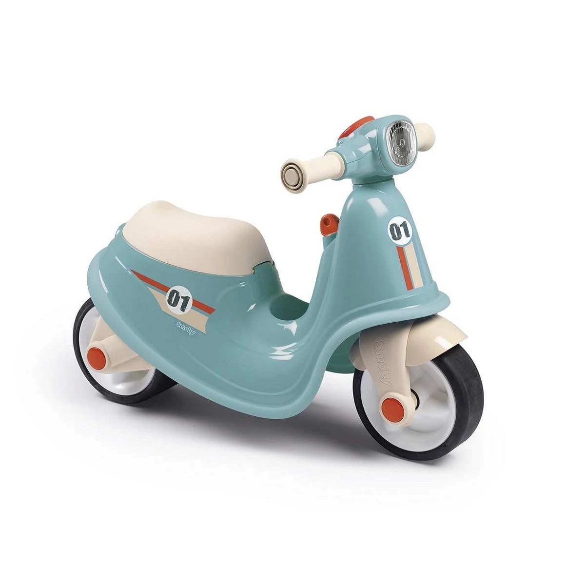 Smoby mėlynas retro paspirtukas–važinėtukas vaikams