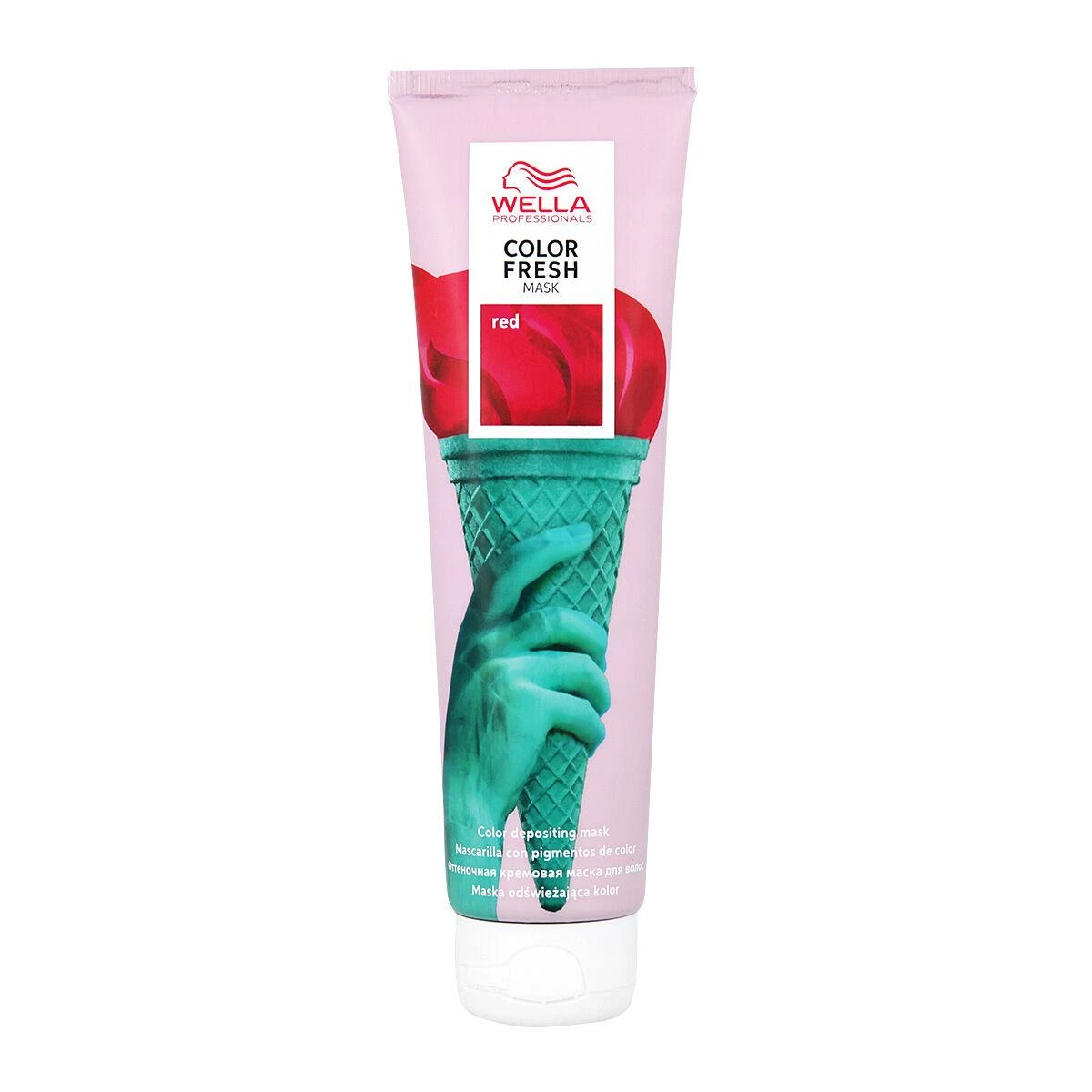 Kaukė suteikianti atspalvį plaukams Wella Color Fresh Mask 150 ml - Raudona