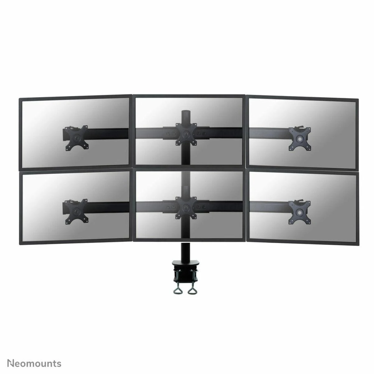 Newstar FPMA-D700D6 monitoriaus laikiklis arba stovas 68,6 cm (27") Gnybtas Juoda