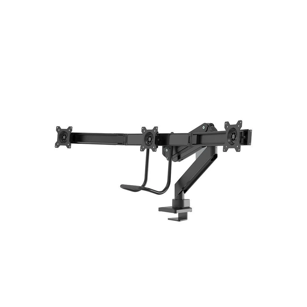 Neomounts Newstar NM-D775DX3BLACK monitoriaus laikiklis arba stovas 61 cm (24") Gnybtas / varžtai Juoda