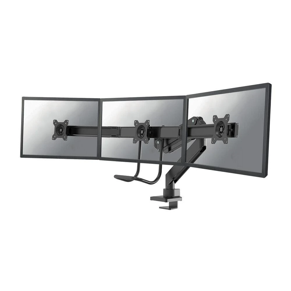 Neomounts Newstar NM-D775DX3BLACK monitoriaus laikiklis arba stovas 61 cm (24") Gnybtas / varžtai Juoda