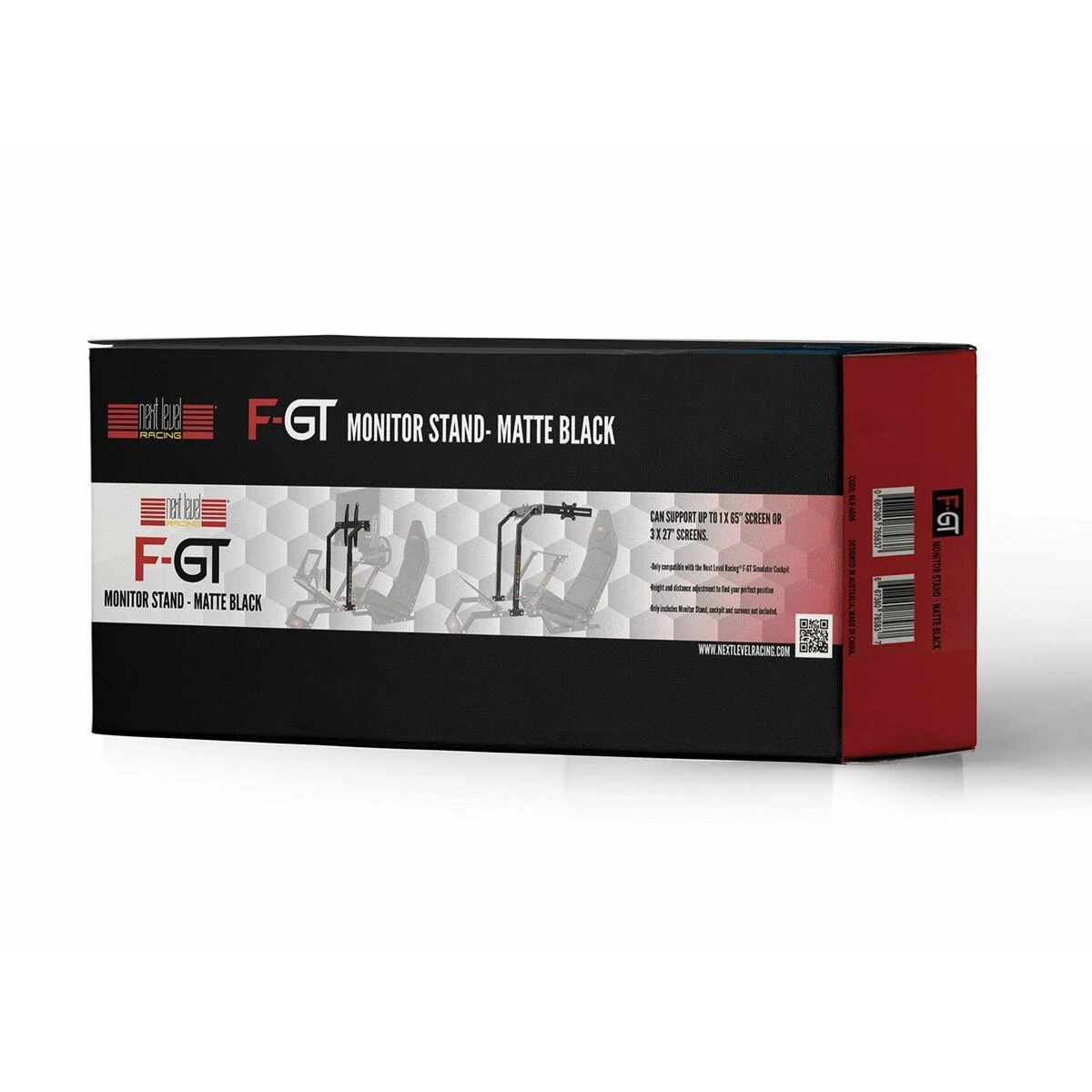 Laikiklis „Next Level Racing F-GT Monitorius“ stovas | Tvirtinimo komponentai | Aukštis, pakreipimas | 27–65 " | Maksimalus svoris (talpa) 60 kg