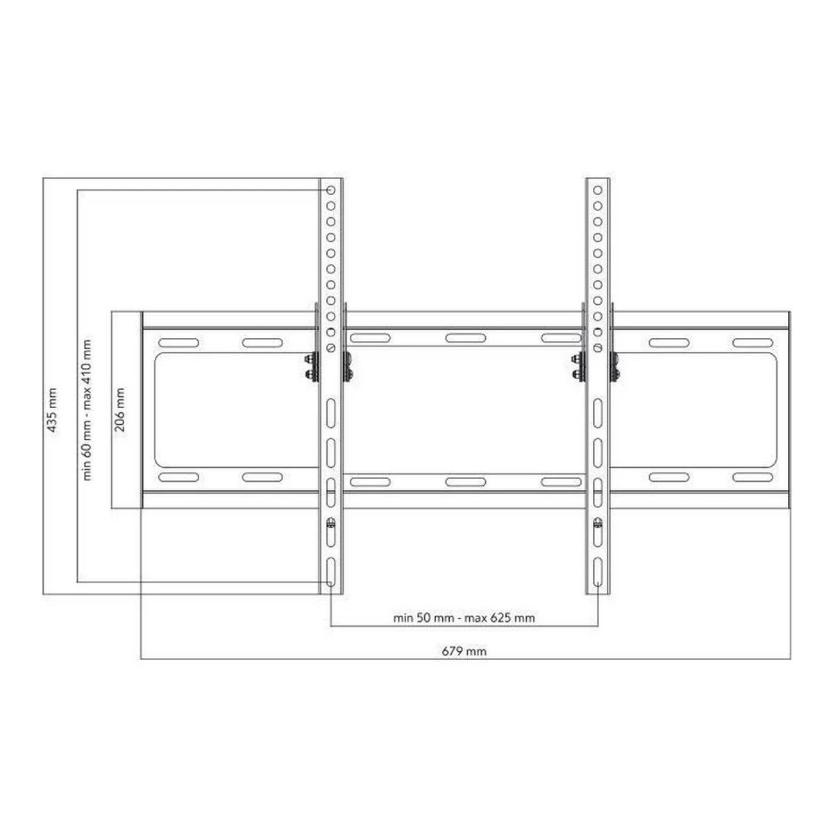 Universalus sieninis televizoriaus laikiklis ONE FOR ALL SMART TILT, VESA 600 GLOBAL / WM2621