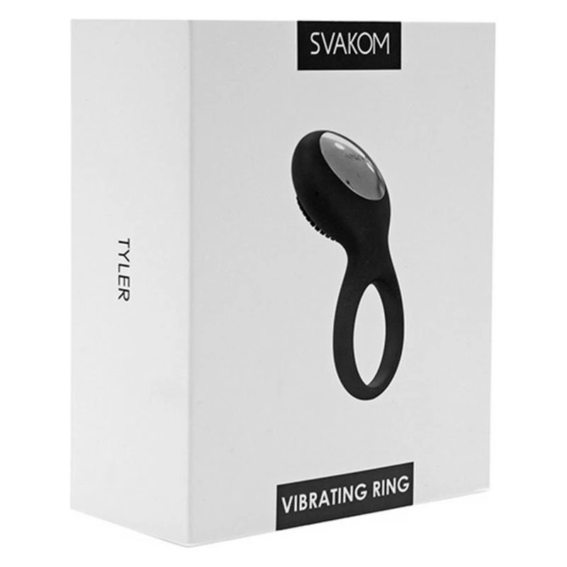 Svakom - Tyler Vibrating Ring Juodas
