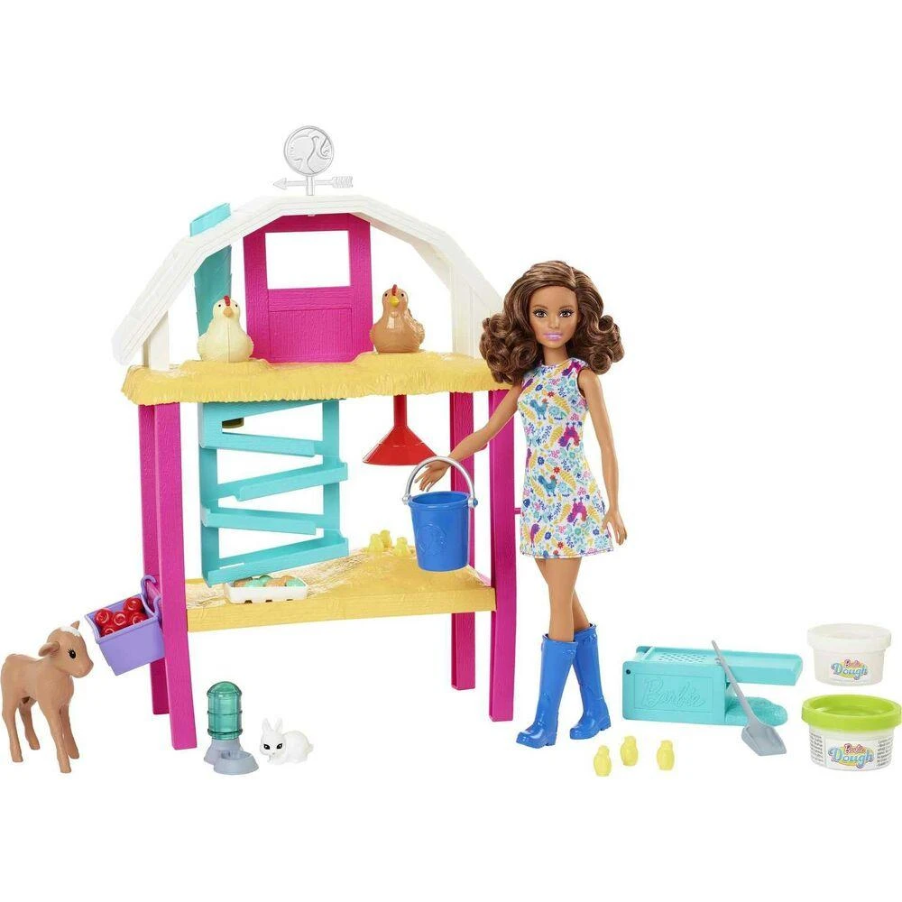 Barbie Mattel Džiaugsmingų viščiukų lėlių Barbė rinkinys HGY88