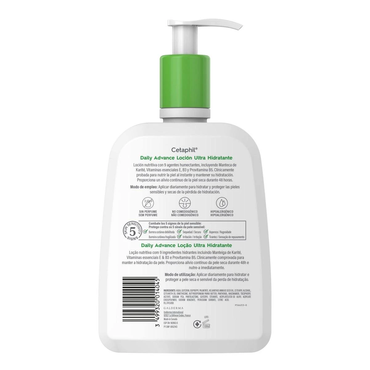 "Cetaphil Daily Advanced Itin drėkinantis kūno losjonas" 473ml
