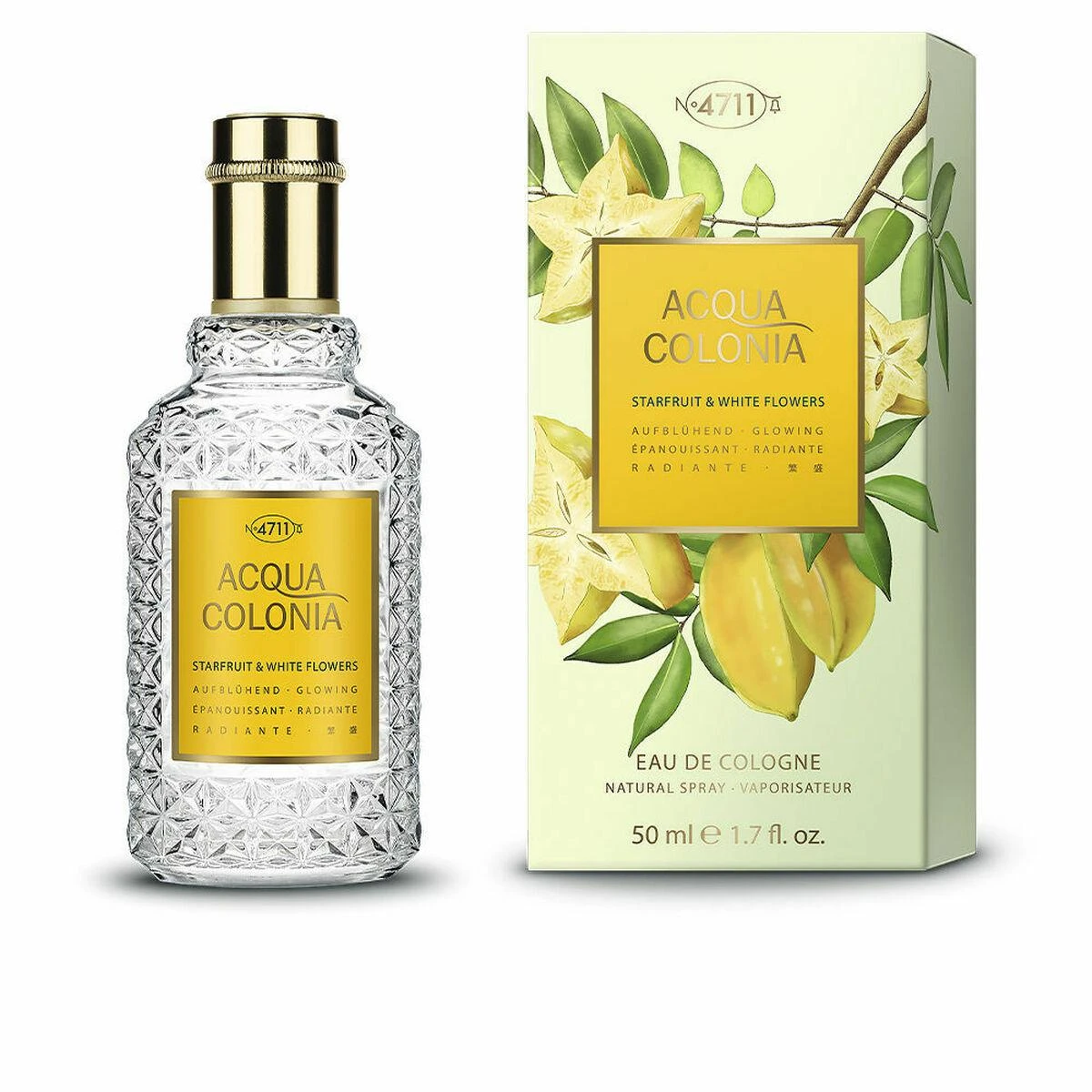 Odekolonas 4711 Acqua Colonia Starfruit and Baltas Flowers Eau De Cologne Purškiklis 50ml