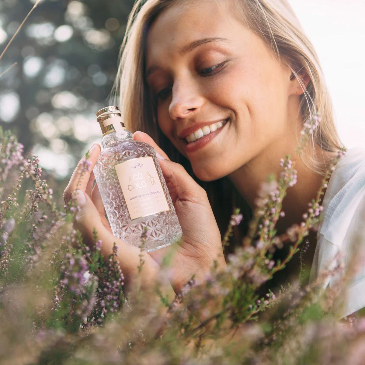 Odekolonas 4711 Acqua Colonia Baltas Peach - Coriander Eau De Cologne Purškiklis 50ml