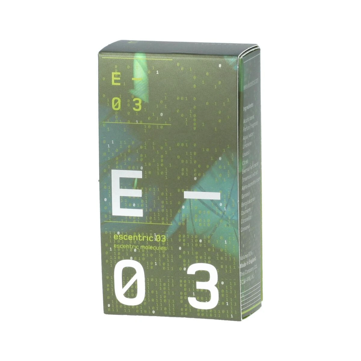 Escentric Molecules Escentric 03 Papildomas EDT tualetinis vanduo unisex, 30 ml