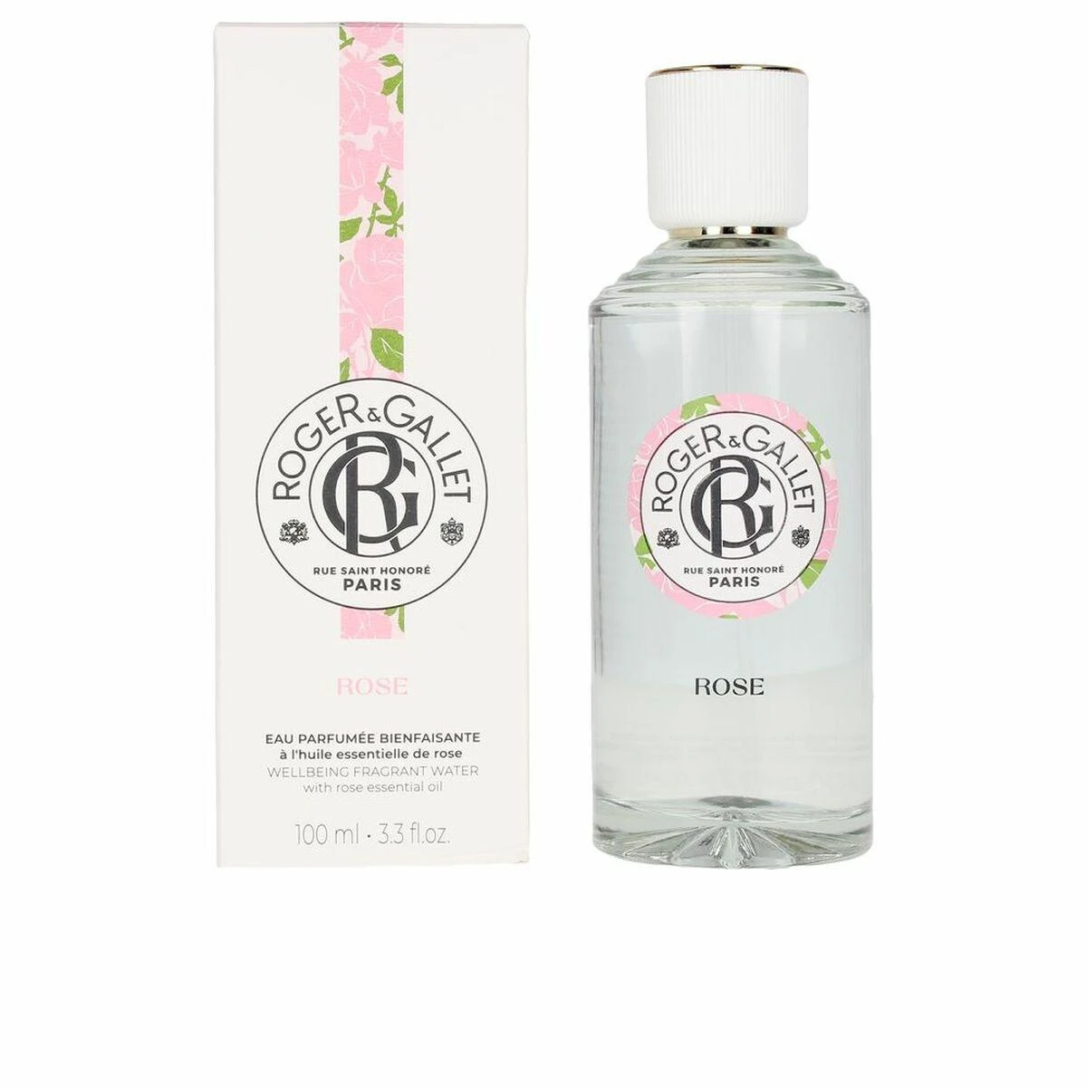 kvepalai Roger-Gallet Rose Rose Rose Eau Fraîche Parfumée Bienfaisante Vaporiser 100ml