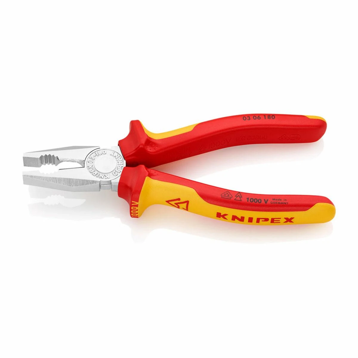 Kombinuotos replės VDE 180mm, Knipex