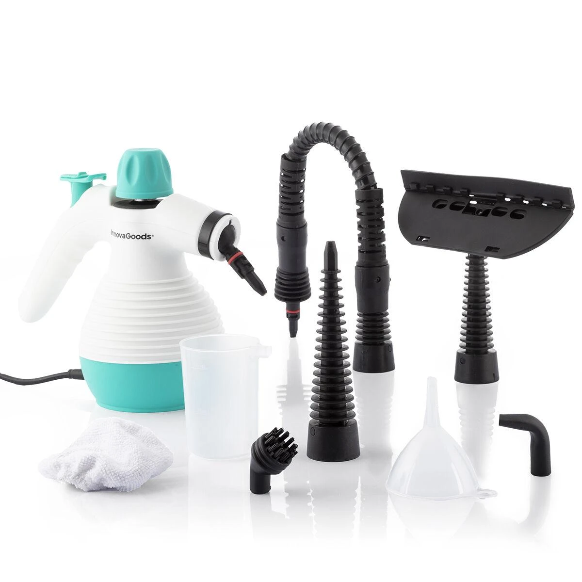 Garų valytuvas Universalus „9 viename“ rakinis garintuvas su priedais INNOVAGOODS STEANY 0,35 L 3 bar1000W