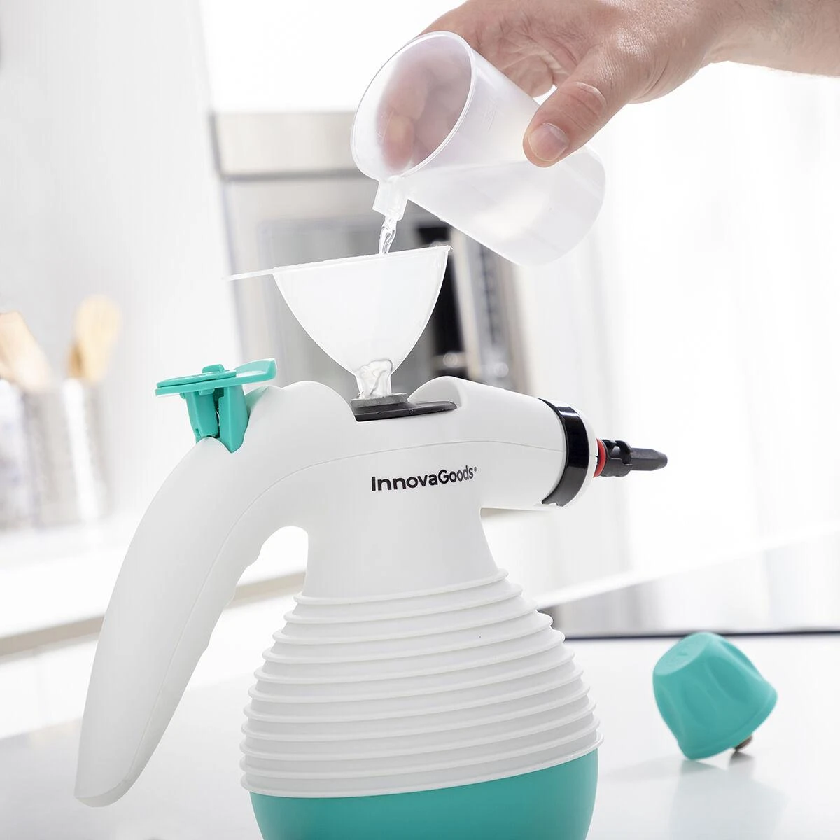 Garų valytuvas Universalus „9 viename“ rakinis garintuvas su priedais INNOVAGOODS STEANY 0,35 L 3 bar1000W