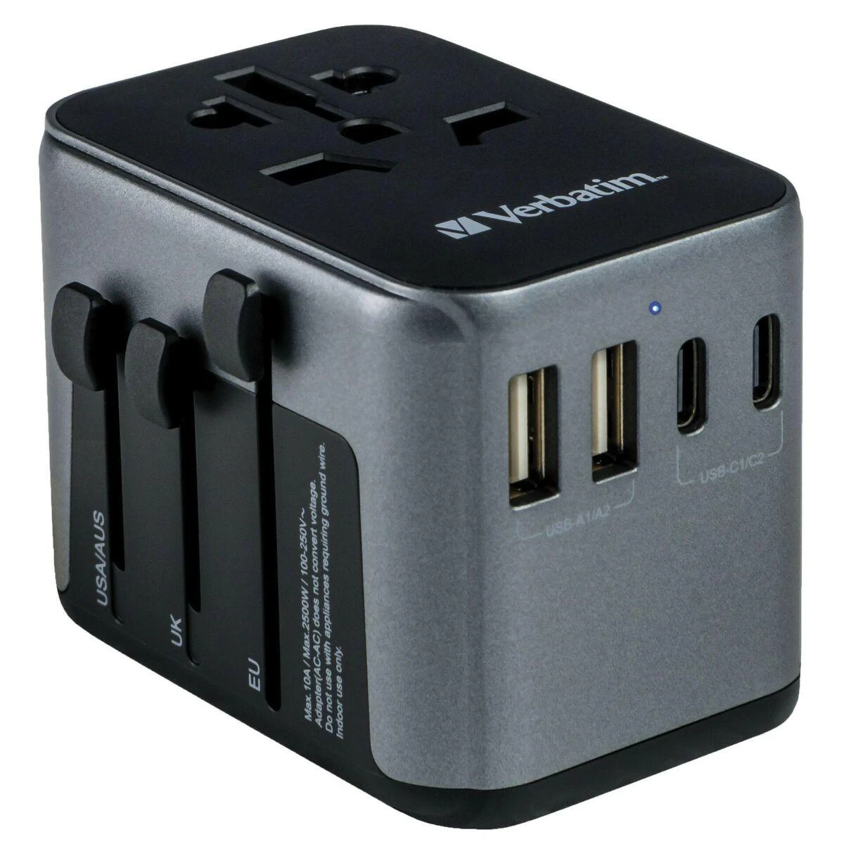 Verbatim kelioninis adapteris su 5 USB prievadais