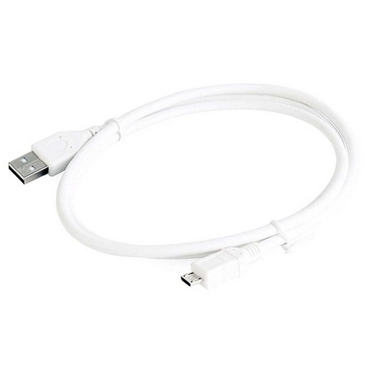 GEMBIRD CCP-MUSB2-AMBM-W-1M Gembird micro USB 2.0 kabelis AM-MBM5P 1m, baltas
