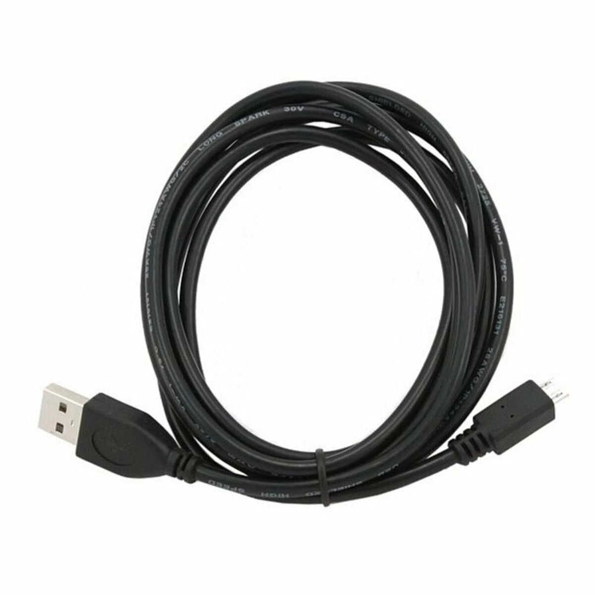 GEMBIRD CCP-MUSB2-AMBM-W-1M Gembird micro USB 2.0 kabelis AM-MBM5P 1m, baltas