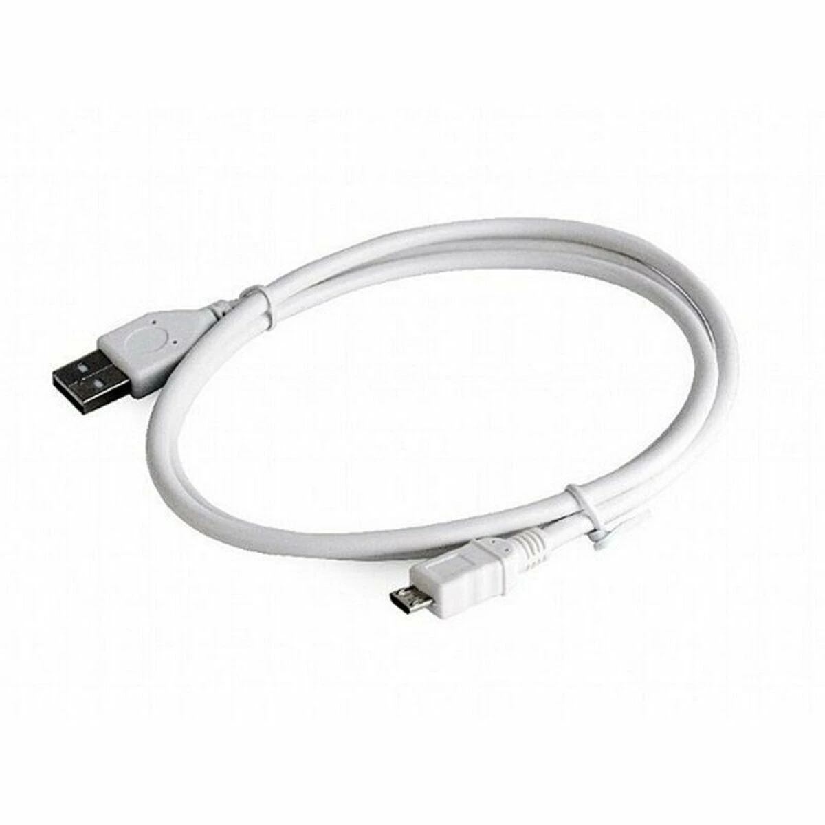 GEMBIRD CCP-MUSB2-AMBM-W-1M Gembird micro USB 2.0 kabelis AM-MBM5P 1m, baltas