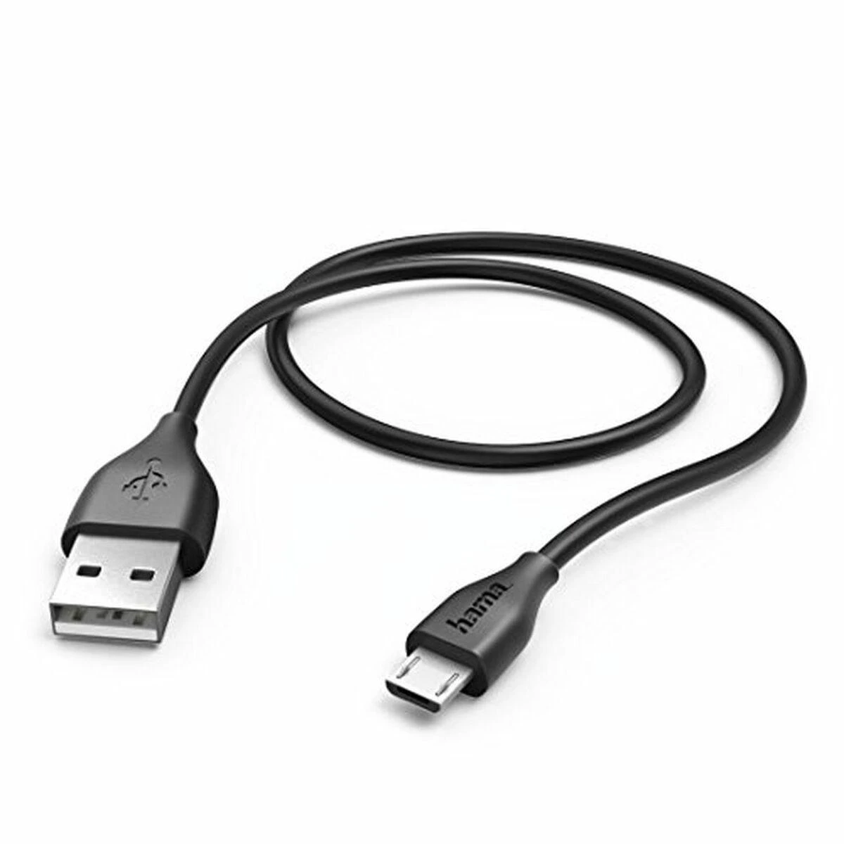Hama Micro-USB įkrovimo ir duomenų kabelis, 1,4 m, juodas